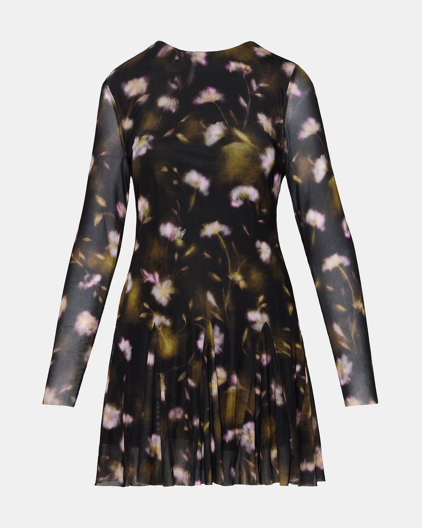 BLISS DRESS BLACK DITSY FLORAL