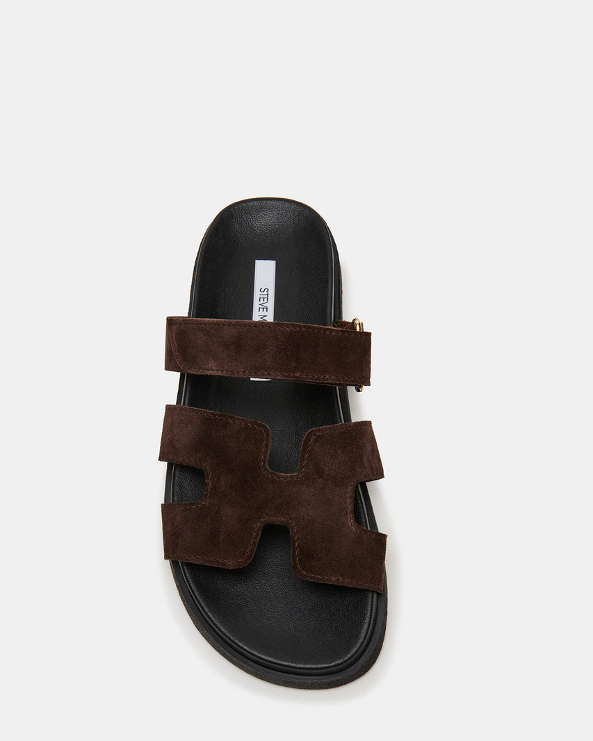 MAYVEN CHOCOLATE BROWN SUEDE
